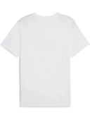 Puma ESS No. 1 Logo Tee Erkek Regular Fit Baskılı Beyaz T-Shirt 68253202 - 4