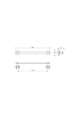 Vitra Base 400 A4411936 Uzun Havluluk Mat Siyah - 2