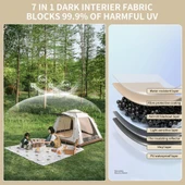 Naturehike Ango Picnic Otomatik Kurulum 3 Kişilik Çadır Fresh & Black - 5