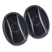 LEONE HR-6935TW 1250 WATT 6X9 KAPAKLI OVAL PLASTİK ÇERÇEVELİ HOPARLÖR (ÇİFTLİ TAKIM FİYAT) - 1