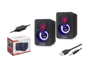 HADRON HD-6053 BİLGİSAYAR HOPARLÖRÜ 1.1 LEDLİ SİYAH - 1