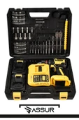 Assur 21V Çift Akülü Vidalama Darbeli Şarjlı Matkap - 2