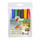 Nova Color NC-625 6 lı Jumbo Keçeli Kalem - 1