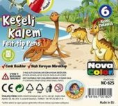 Nova Color NC-625 6 lı Jumbo Keçeli Kalem - 2