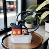 Brokoli Home  iPhone 18W/20W Uyumlu Şarj Kılıfı, Şarj Kablosu Örme Aparatı, Kablo Koruyucu Aparatı, Toparlayıcı Farecik - 1