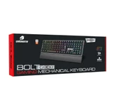 GAMEBOOSTER GB-G908R Q USB Bolt Rainbow Aydınlatmalı Siyah Red Switch Mekanik Bileklikli - 1