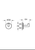 VitrA Origin Tekli Askı Mat Siyah A4488436 - 2