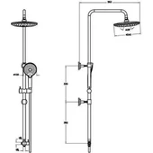 VitrA Joy 3c Duş Kolonu Mat Siyah A4579836 - 2