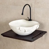 LENA TEZGAHÜSTÜ LAVABO (MAT BEYAZ) EY-9102 thumbnail 2