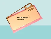 Samsung Galaxy A70 A705 Uyumlu FULL KASA Arka Kapak Batarya Kapağı - GOLD - 1