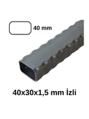 40x30x1.5mm İzli Ferforje Profil (3 metre) - 2