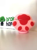 Brokoli Home Airpods Pro-Pro 2.nesil uyumlu 3d Kopçalı Kulaklık Kılıfı Pembe Patiler - 3