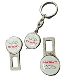 Chery Omada 5 Tiggo 7 Tiggo 8 Uyumlu İkaz Ses Metal Toka 2 Adet Anahtarlık 1 adet thumbnail 2