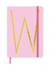 Monogram Harf Baskılı Defter: W - 1