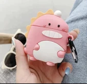 Brokoli Home Airpods Pro-Pro 2.nesil uyumlu 3d Kopçalı Kulaklık Kılıfı Sevimli Dinazor - 1