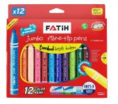 Jumbo Tombul Keçeli Kalem 12 Li Yıkanabilir 1 Adet Fatih Keçeli Kalem 12 Renk Jumbo Yıkanabilir - 1