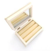 Ahşap Dekoratif Aynalı Mücevher Takı Saklama Kutusu Çanta Boy 8983 - 5