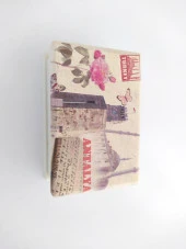 Ahşap Dekoratif Aynalı Mücevher Takı Saklama Kutusu Çanta Boy 8983 - 6