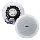 MAGICVOICE MV-160 16 CM 15W TWEETERLİ BEYAZ TRAFOLU ALÇIPAN TAVAN HOPARLÖR - 1