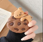 Brokoli Home Airpods Pro-Pro 2.nesil uyumlu 3d Kopçalı Kulaklık Kılıfı Cookie - 1