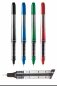Mavi Pilot Kalem 5 Adet Uniball Eye Needle 0.5 mm İğne Uçlu Pilot Kalem Ub-185 S İğne Uçlu Likit Mürekkep Jel Kalem - 5