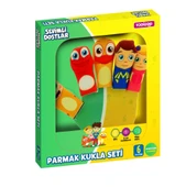 Sevimli Dostlar Parmak Kukla Seti Eğitici Kukla Seti 5 Li MEGA SET thumbnail 2