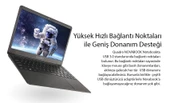 QUADRO NovaBook GN15-140P-CJ N4020 4GB 128GB SSD O/B Intel UHD 14" W11H Siyah Notebook - 6