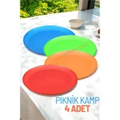 ModaCar Tabak Seti Kamp Piknik Tabağı 4 ADET - 1