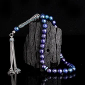 ZİRKON TAŞ GÜMÜŞ PÜSKÜLLÜ RENK DEĞİŞTİREN HİS TAŞI TESBİH thumbnail 1