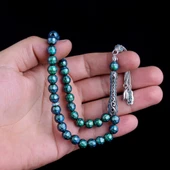 ZİRKON TAŞ GÜMÜŞ PÜSKÜLLÜ RENK DEĞİŞTİREN HİS TAŞI TESBİH thumbnail 3