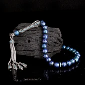 ZİRKON TAŞ GÜMÜŞ PÜSKÜLLÜ RENK DEĞİŞTİREN HİS TAŞI TESBİH thumbnail 2