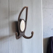 Uzay Askı Antik Bakır Vestiyer Portmanto Dolap Askılık Askılığı Duvar Banyo Mutfak Elbise Askısı - 4