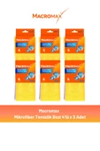 Macromax Mikrofiber Açık Temizlik Bezi 4'lü x 3 Adet - 1