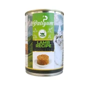 Patiyum Kuzu Etli 400 Gr Yetişkin Konserve Kedi Maması 6 Adet - 2