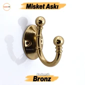 Misket Askı Bronz Vestiyer Dolap Askılık Askılığı Duvar Banyo Mutfak Elbise Kıyafet Çanta Askısı - 1