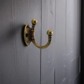 Misket Askı Antik Sarı Vestiyer Dolap Askılık Askılığı Duvar Banyo Mutfak Elbise Çanta Askısı - 4