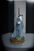 Yüzüklerin Efendisi Gandalf Karakteri Dekoratif Obje El Boyaması 18x9 cm - 6