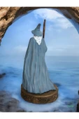 Yüzüklerin Efendisi Gandalf Karakteri Dekoratif Obje El Boyaması 18x9 cm - 5