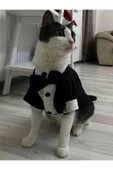 Siyah Papyonlu Smokin Damatlık Kedi Ve Köpek Elbisesi Kıyafeti Takım Elbise Xlarge/xl/beden 4 - 1