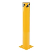 Demir Duba Metal Fabrika Park Demiri Otopark Sabit Baba Bariyeri 114mm 90 cm 2mm Turuncu - 1