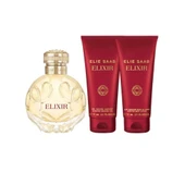 Elie Saab Elixir 75 ml Duş Jeli+75 ml Vücut Losyonu+EDP 100 ml Kadın Parfüm Seti - 3