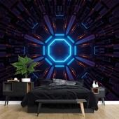 Cosmic Enerji Kaynağı Desenli Duvar Kağıdı - 2
