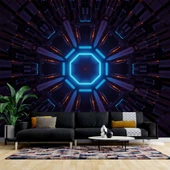 Cosmic Enerji Kaynağı Desenli Duvar Kağıdı - 1