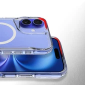 Apple iPhone 16 Kılıf M-safe Şarj Özellikli Zore T-Max Standlı Kapak - 8