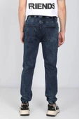 Erkek Lacivert Belden İpli Jogger Pantolon - 3
