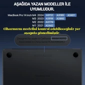 Apple Macbook Pro 14 inç M4/Pro/Max A3401 A3112 A3185 Uyumlu Şeffaf Kılıf Koruyucu Parlak Kapak  ŞEFFAF - 2