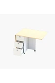 Asra Trend MDF Katlanır Mutfak Masası Akça Ağaç KM-09 - 4