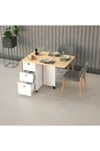 Asra Trend MDF Katlanır Mutfak Masası Akça Ağaç KM-09 - 2