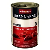 Animonda GranCarno Sığır Etli ve Hindi Yüreği Yavru Köpek Yaş Mama 400g - 1