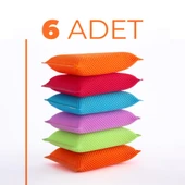 Petek Dokulu Bulaşık Süngeri Sihirli Pratik Sünger - 6 Adet - 1